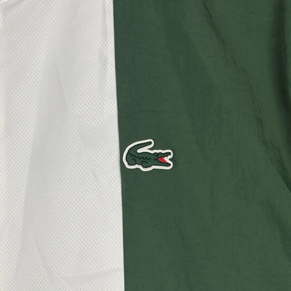 Lacoste x Daniil Medvedev Track Jacket Men’s Large Green White Colorblock Tennis
